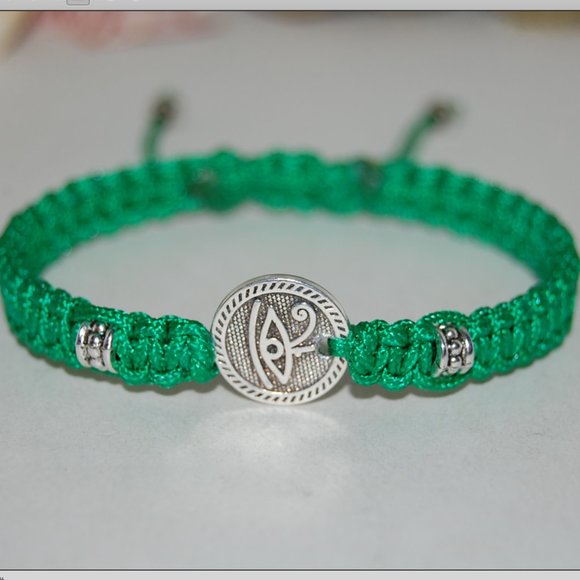 Egyptian Hawk Bracelet,God Eye of Horus Bracelet,Cord Bracelet,Ankh Cord Bracele - Picture 3 of 3